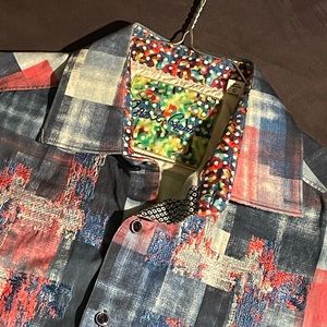 Robert Graham embroidered shirt.